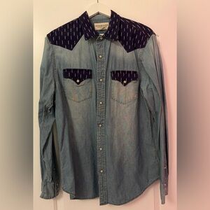 Ralph Lauren ‘Denim & Supply’ Western Jean Snap Shirt L